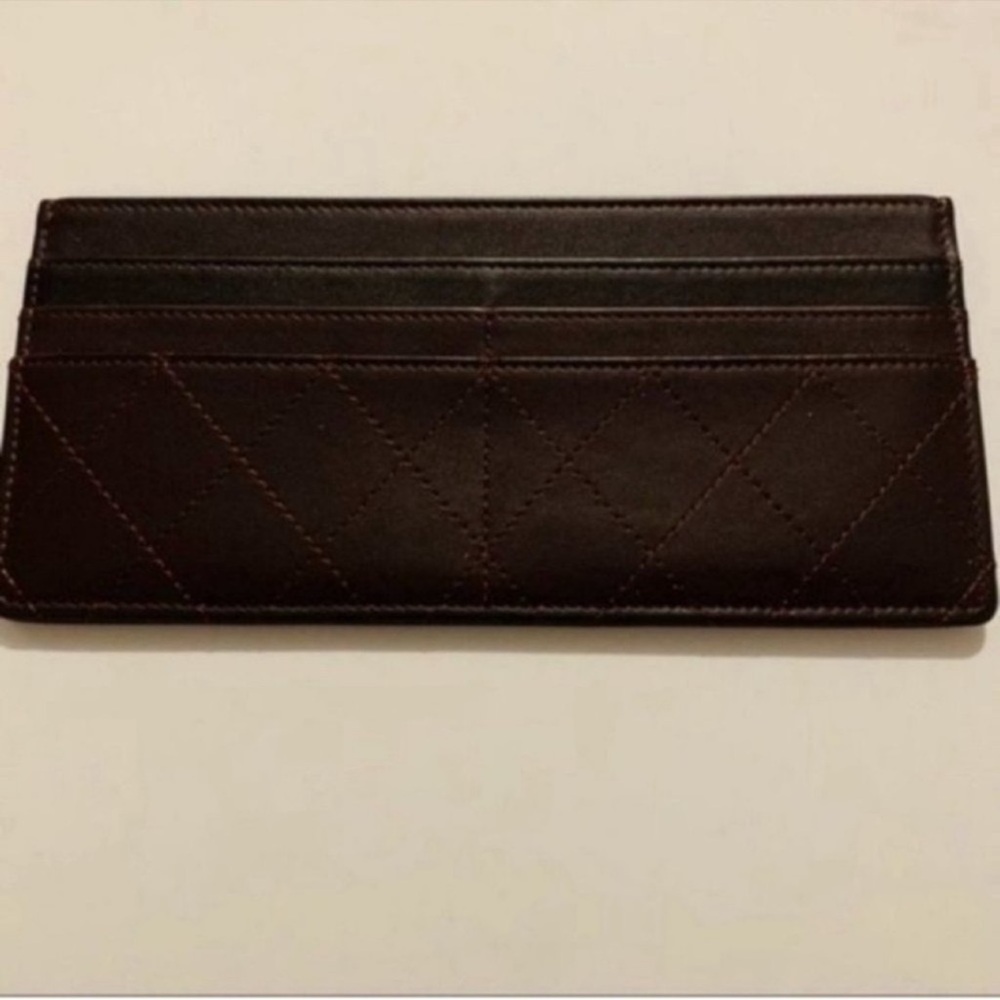 CHANEL | Insert | Calfskin Stitched Removable Insert | Burgundy - Picture 5 of 14